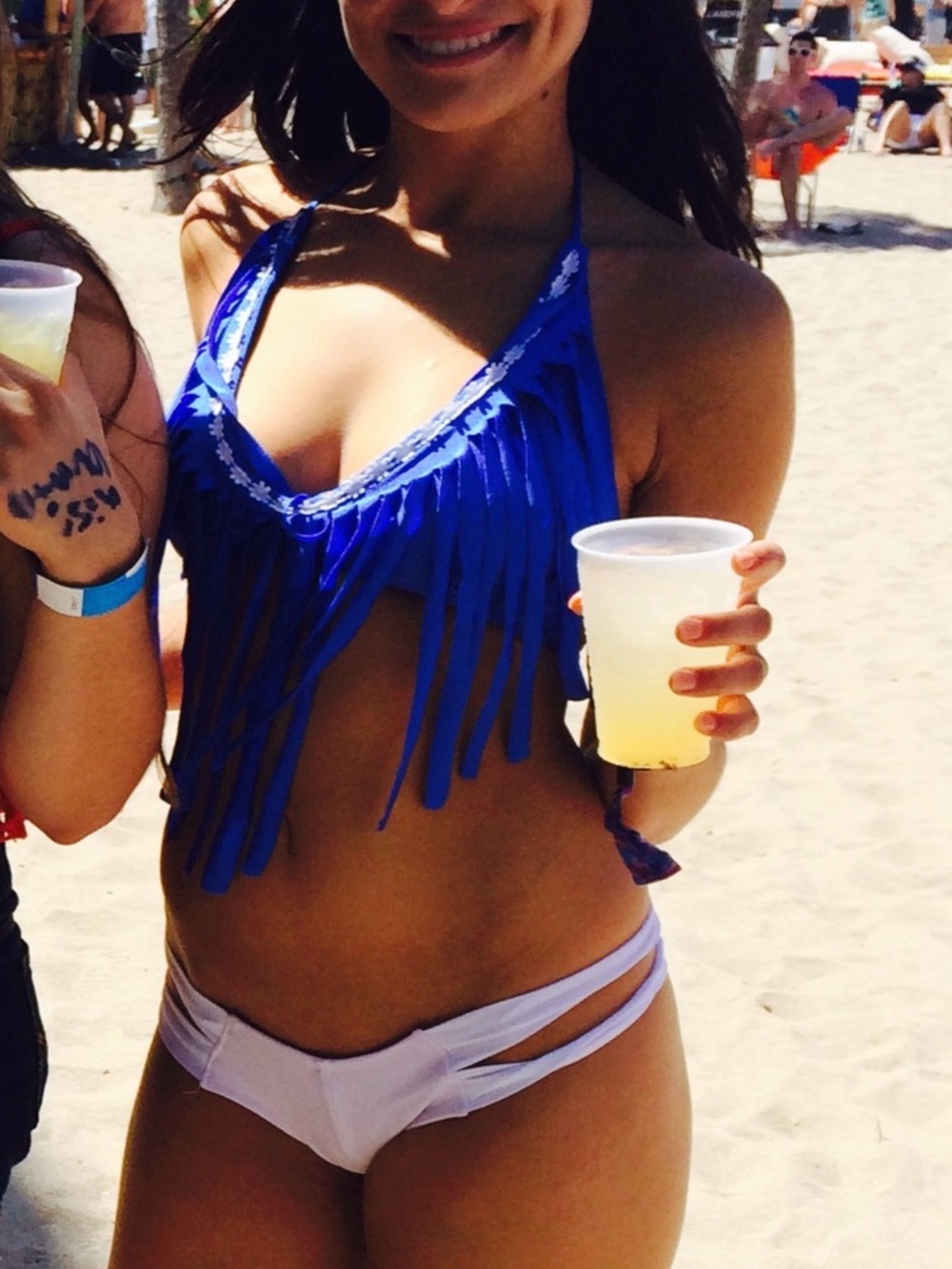 Fringe Halter Bikini Top